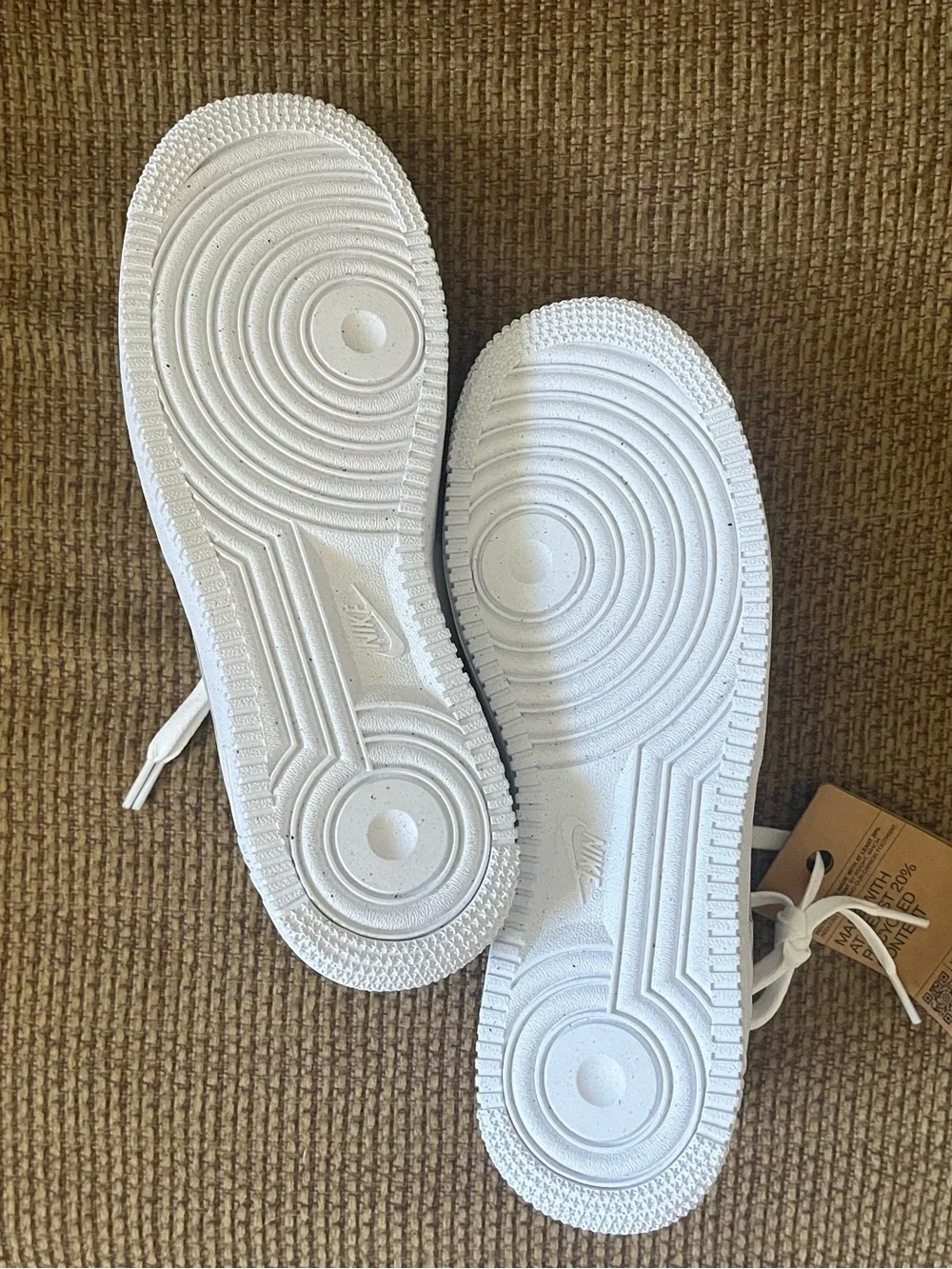 Nike Air Force 1 Low in White & Light Gray
